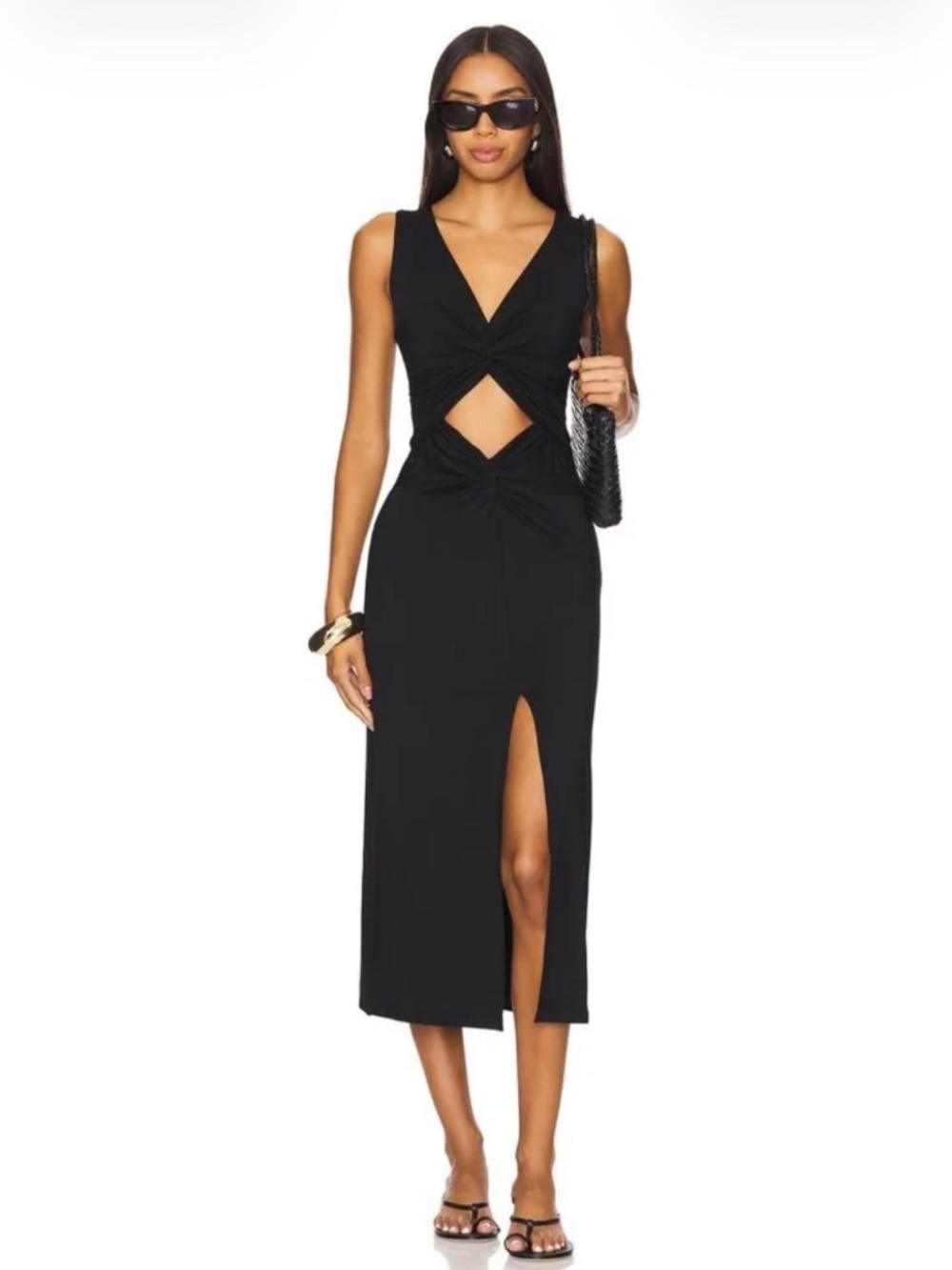 Lspace Black Alana Cutout Dress